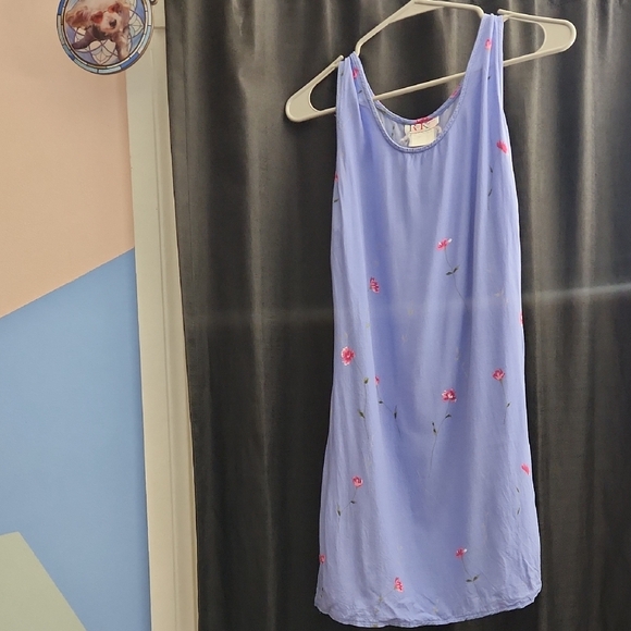 r&k originals Dresses & Skirts - Floral Blue Mini Dress (Periwinkle)